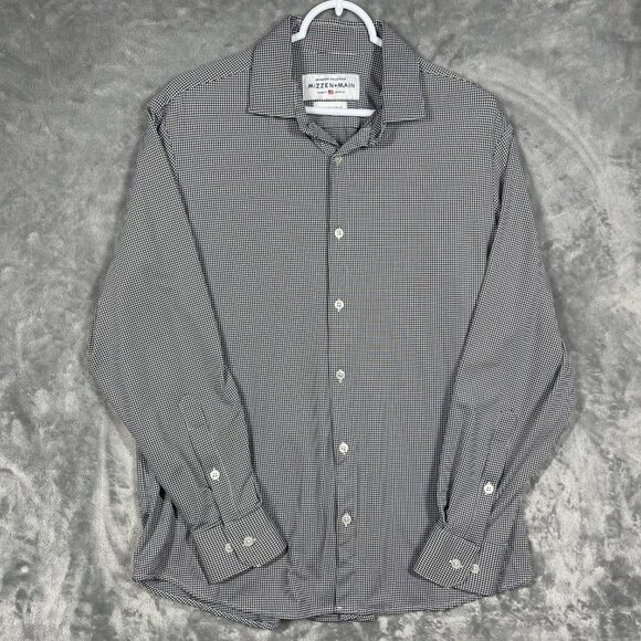 Mizzen+Main Spinnaker Collection Mens Medium Standard Fit Button-Up Shirt - Picture 1 of 7